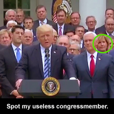 Spot my useless congressmember.