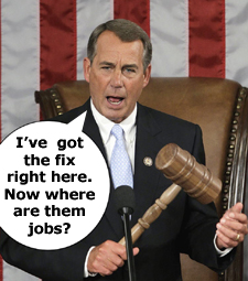 Where are the jobs, Mr. Boehner? 