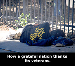 How a grateful nation thanks its veterans.