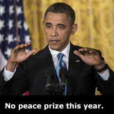 No peace prize this year.