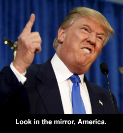 Look in the mirror, America.