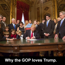 Why the GOP loves Trump.
