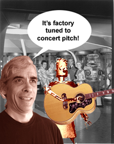Factory tuned to concert pitch.
