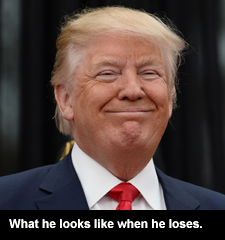 What he looks like when he loses.