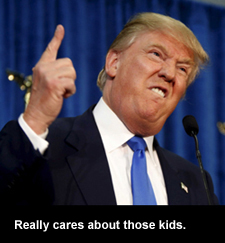 Really cares about those kids.