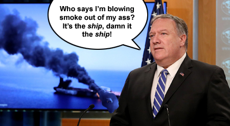 Who says I'm blowing smoke out of my ass? It's the ship, damn it, the ship!