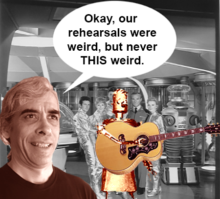 Okay, our rehearsals were weird, but never THIS weird.