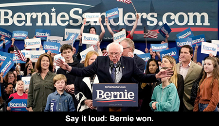 Say it loud: Bernie won.