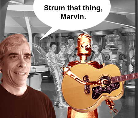 Strum that thing, Marvin.
