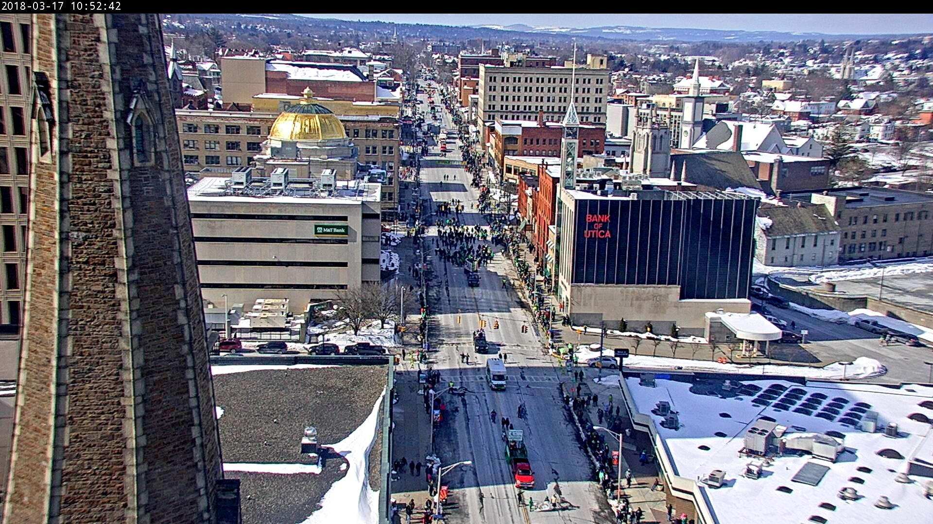 The Saint Patrick Day's Parade in Utica